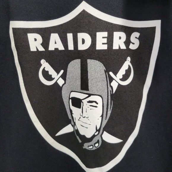 Las Vegas Raiders NFL Men's T Shirt Size S Black Cotton Crew Neck Football Tee - Picture 6 of 12